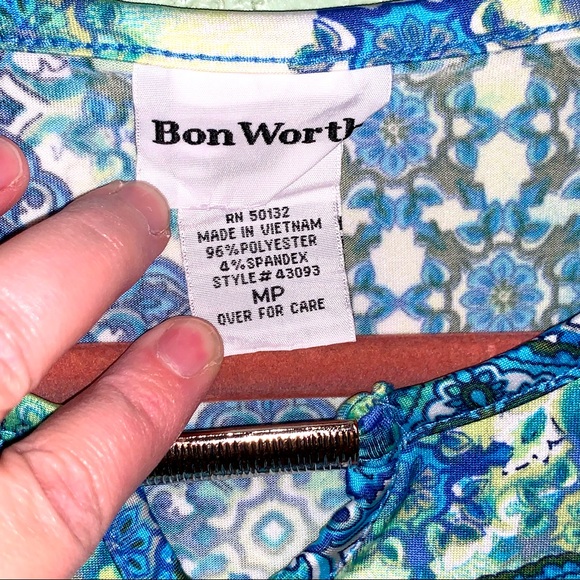 Vintage 90s Bon Worth top - Picture 3 of 5